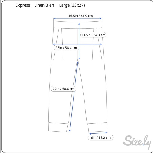 EXPRESS NWT White Ankle High Rise Pleated Linen Blend Pants Size Large 33x27 - Picture 16 of 16